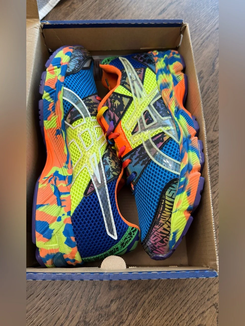 Kids Asics Gel Noosa Tri 8 (French Blue/Flash Yellow) Size Y7